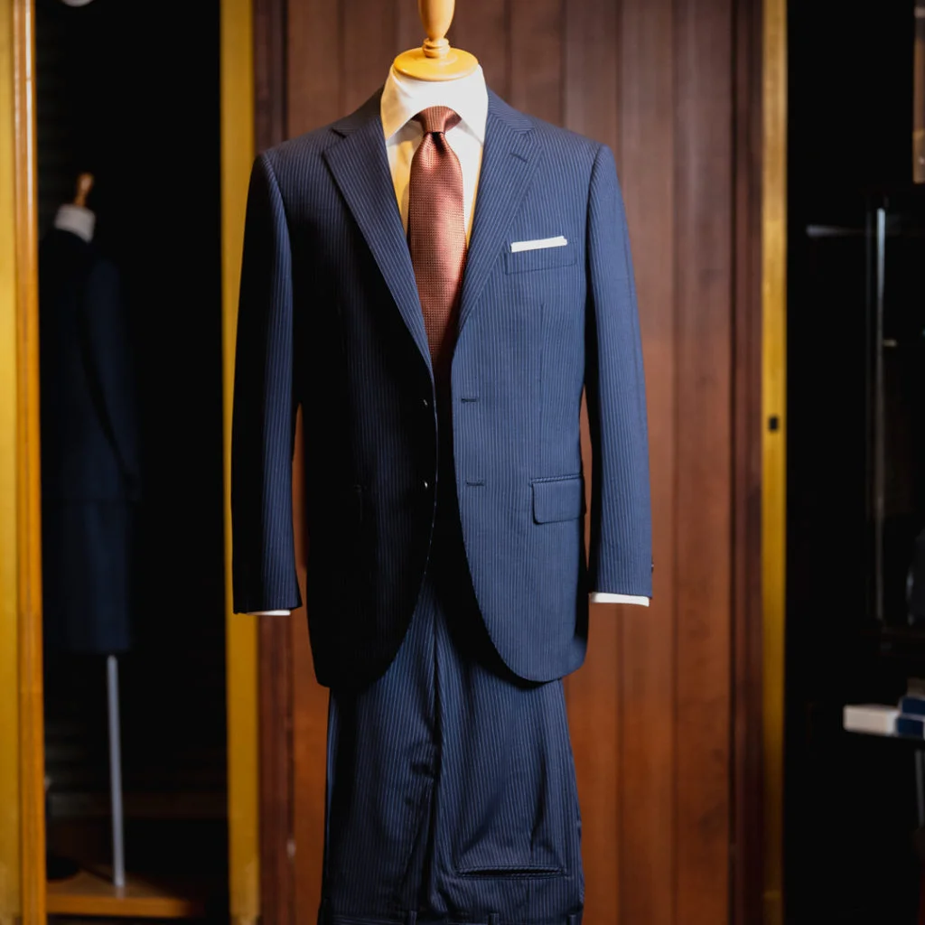 横浜テーラーナガサカ今回の生地はLoroPianaロロピアーナのRAIN