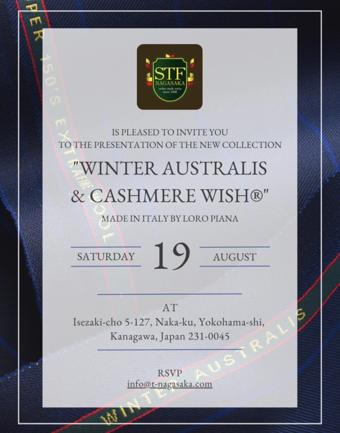 42000円→まさかの3万円に大幅値下げ！早い者勝ちHERNO ロロピアーナ 横浜テーラーナガサカロロピアーナ ウィンターオーストラリス / Loro